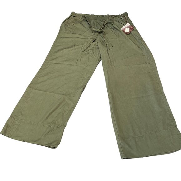 Knox Rose Trouser Pants Women 2XL Green Wide Leg High Rise Elastic Waist Outdoor - Picture 8 of 16